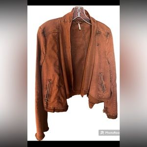 Free people jacket  denim s/p cropped.